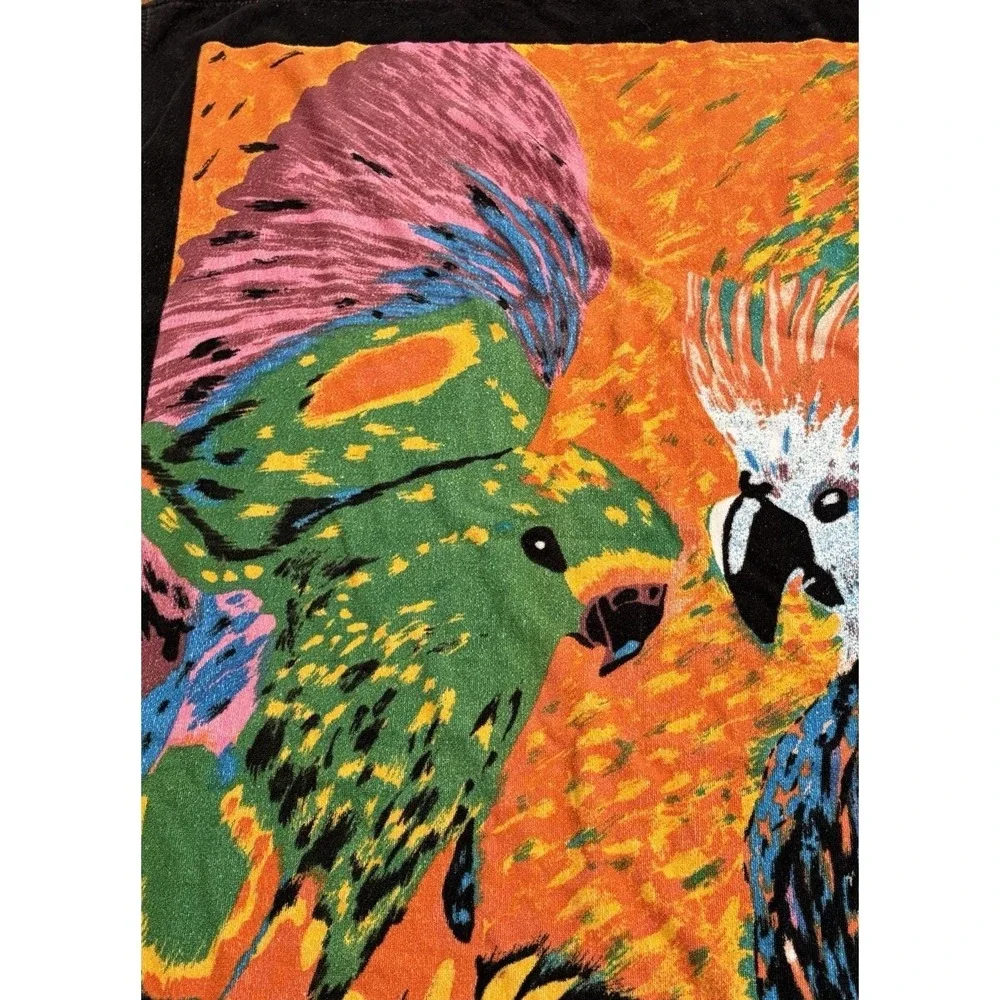 Jungle Oversized Big Beach Pool Bath Towel Tropical Cotton Parrots 35 X 65‎